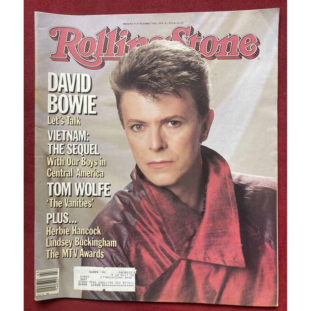 Rolling Stone Magazine #433 • David Bowie • Oct 1984 • Richard Branson • MTV